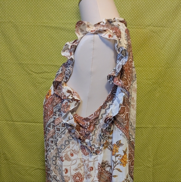 Good Hart Boho Floral Print Women's Top - Picture 2 of 6